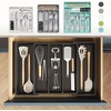 image:imageLifewit Utensil Organizer for Kitchen Drawers Expandable Utensil TrayBlack