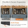 image:imageLifewit Utensil Organizer for Kitchen Drawers Expandable Utensil TrayBlack
