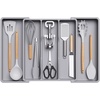 image:imageLifewit Utensil Organizer for Kitchen Drawers Expandable Utensil TrayGray