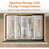 image:imageLifewit Utensil Organizer for Kitchen Drawers Expandable Utensil TrayWhite