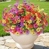 image:imageLifewit Fall Artificial Flowers for Outdoor Faux Flowers for Garden Decor4 Mix Colorfuchsia Purple Yellow Red