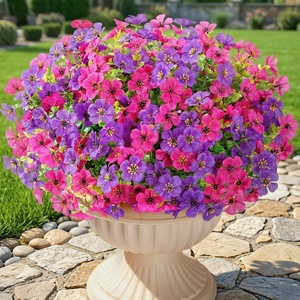 image:imageLifewit Fall Artificial Flowers for Outdoor Faux Flowers for Garden DecorFuchsia  Purple