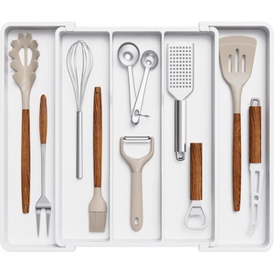 image:imageLifewit Utensil Organizer for Kitchen Drawers Expandable Utensil TrayWhite